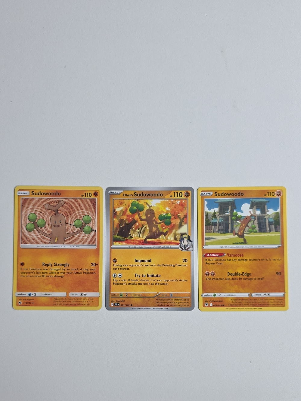 Pokemon Sudowoodo Trading Cards